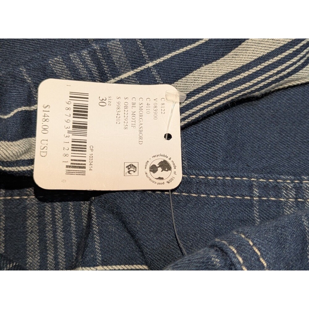 Free People Brecan Plaid Blue Pants High Rise Boho Goblincore Women’s SZ 30 - Picture 11 of 13